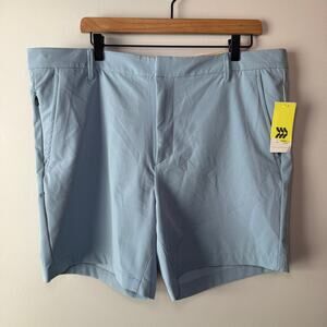 All In Motion Men's 7" Golf Shorts Quick Dry Light Blue Size 40